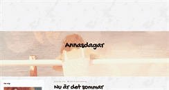 Desktop Screenshot of annasdagar.se
