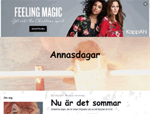 Tablet Screenshot of annasdagar.se